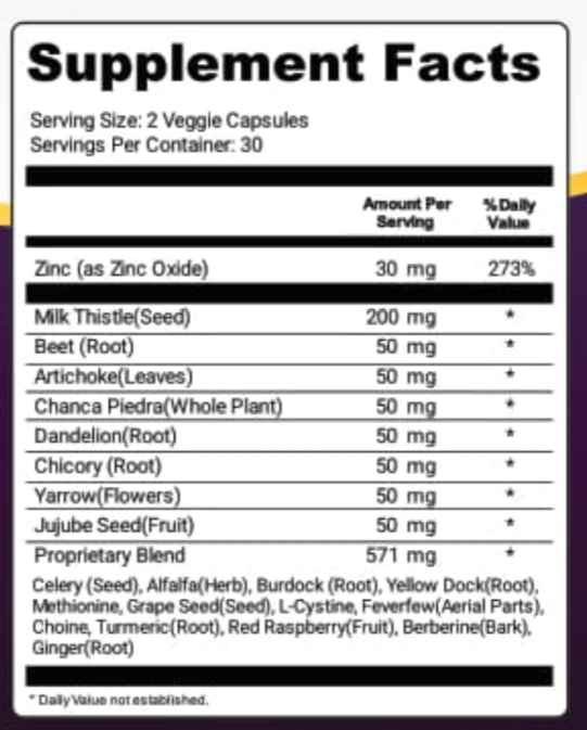 Steel Bite Pro Supplement Facts