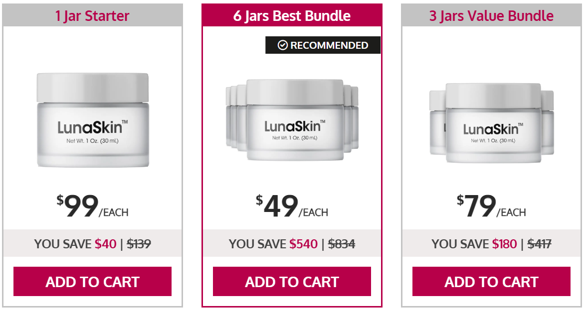 LunaSkin Pricing