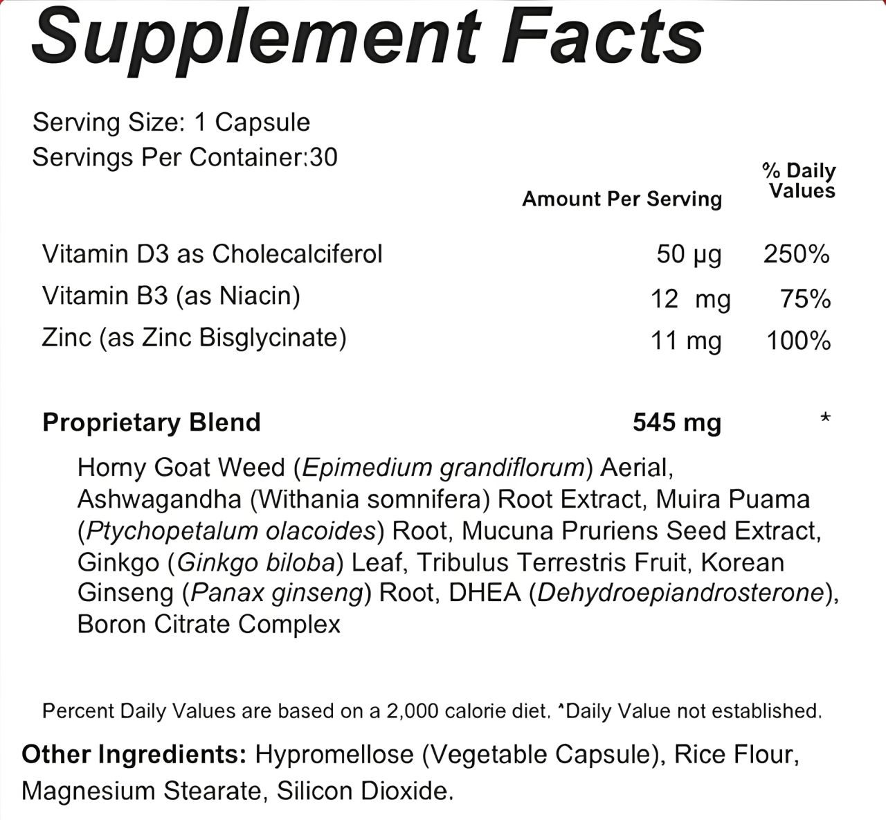 TestoErect Supplements